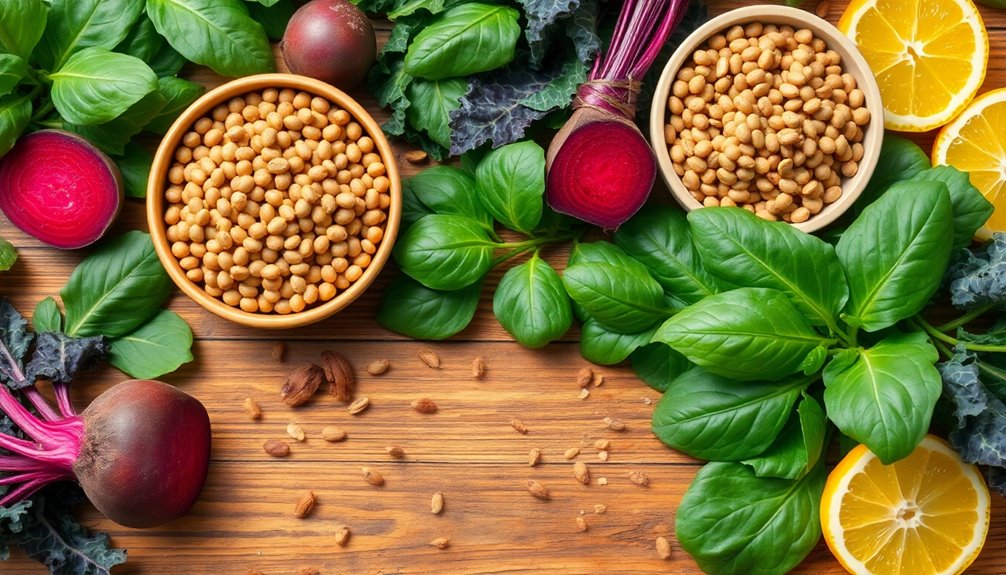 incorporate iron rich foods