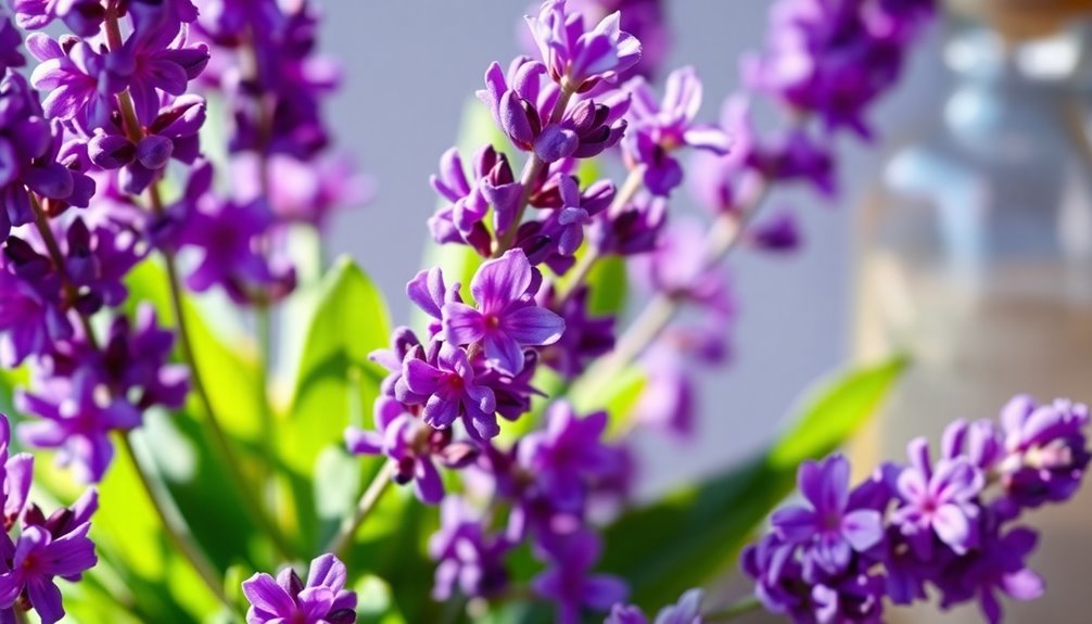 lavender promotes relaxation and calm