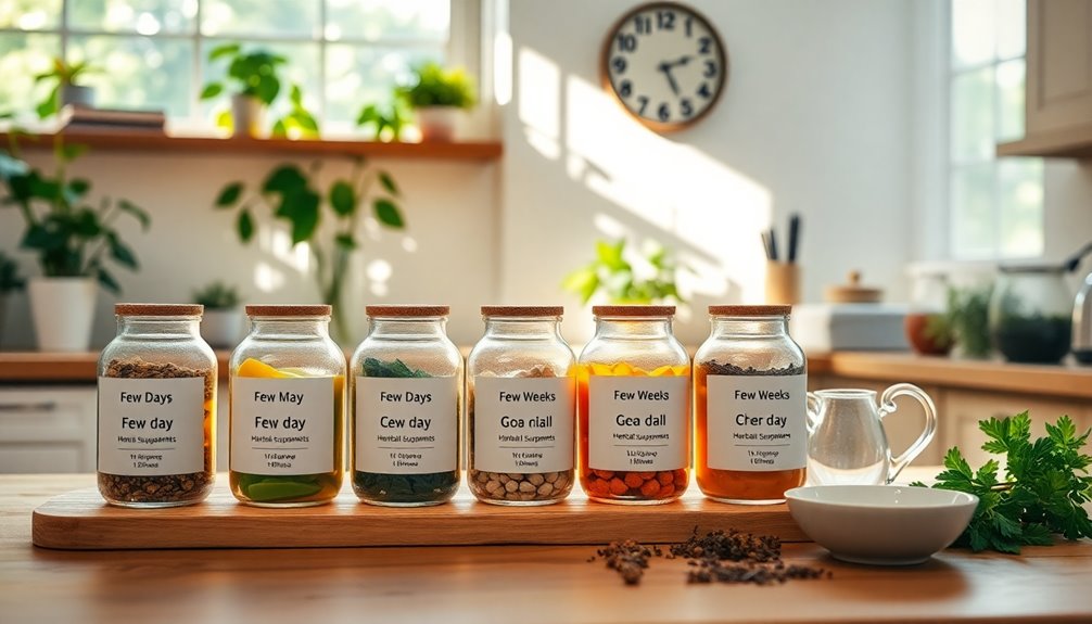 supplement effectiveness timeframes vary