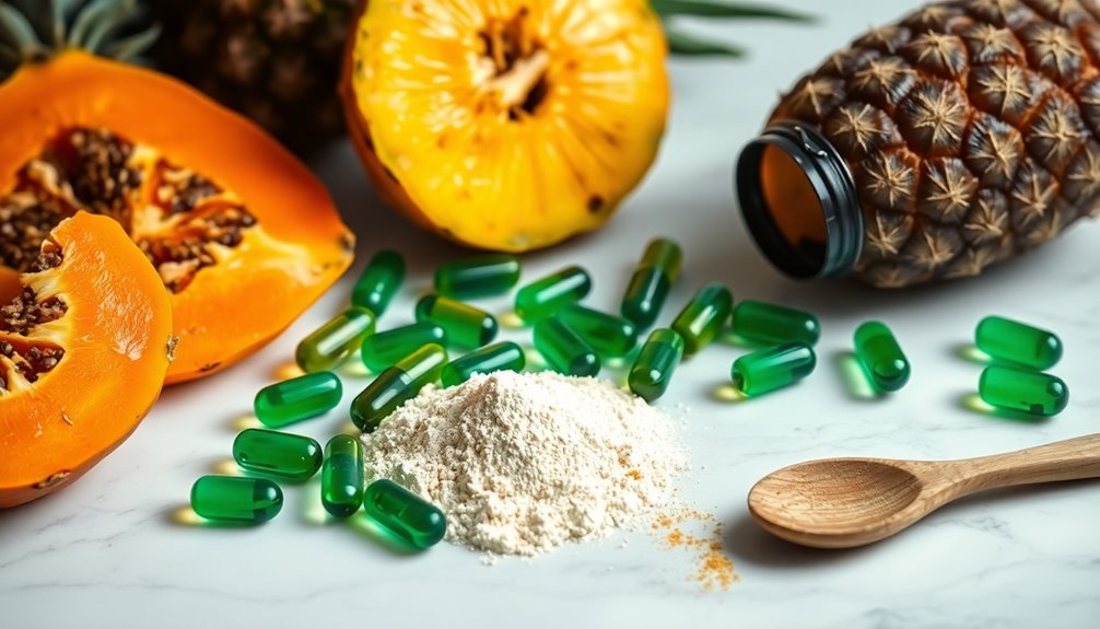 digestive enzymes break down food