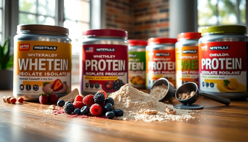 premium protein powder selection